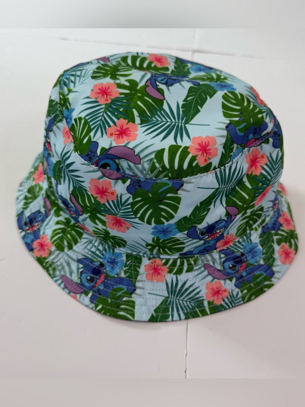 Disney Kids Blue Tropical Stitch Bucket Hat